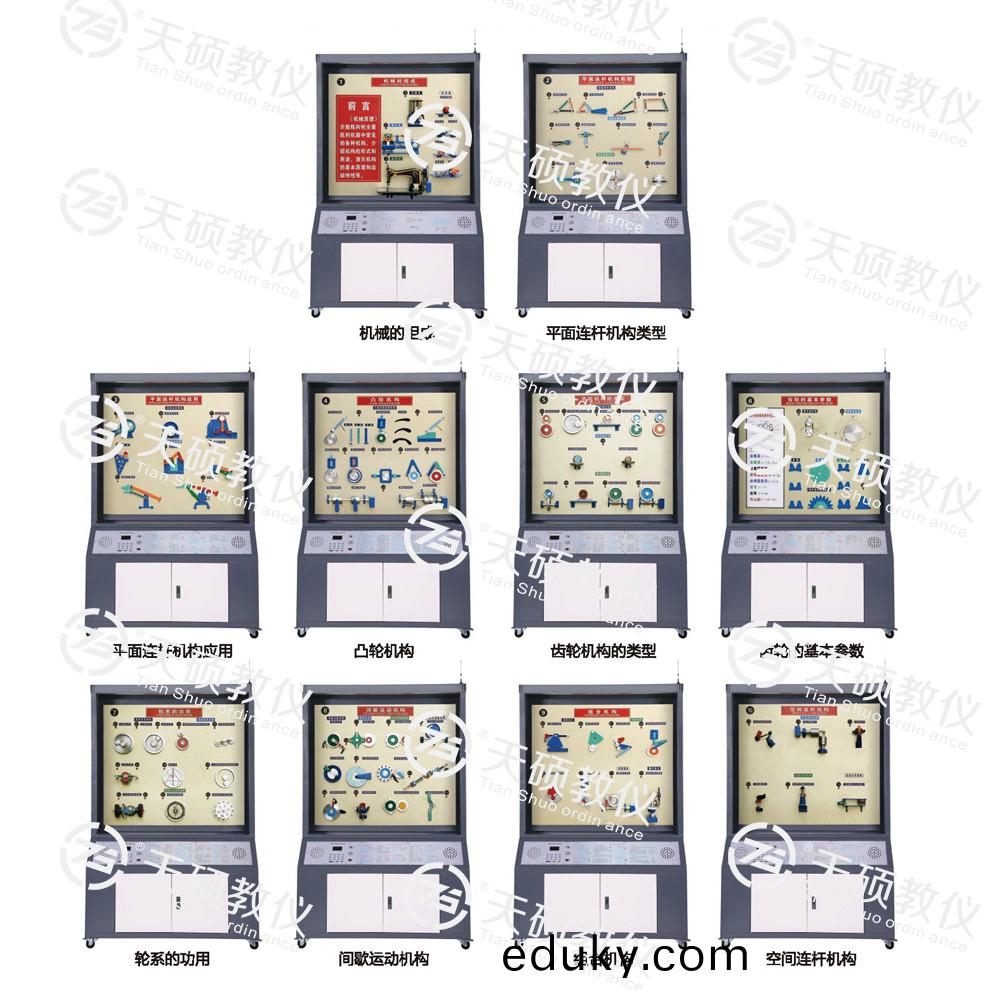 TSSMT-1型 機械原理陳(chen)列櫃（10箇分櫃，帶(dai)智能語音講(jiang)解）